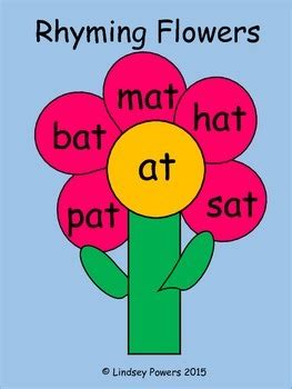 rhyming words with flowers